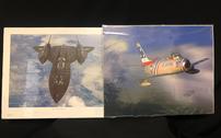 Boots Blesse Autographed Poster and SR-71 Poster 202//126